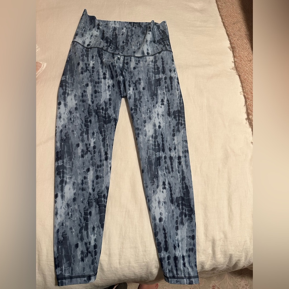 Old navy blue speckled full length leggings